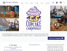 Tablet Screenshot of cupcakecarnivale.com
